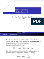 Microeconomics I: Online Lecture 1