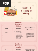 Fast Food - Feeding or Killing