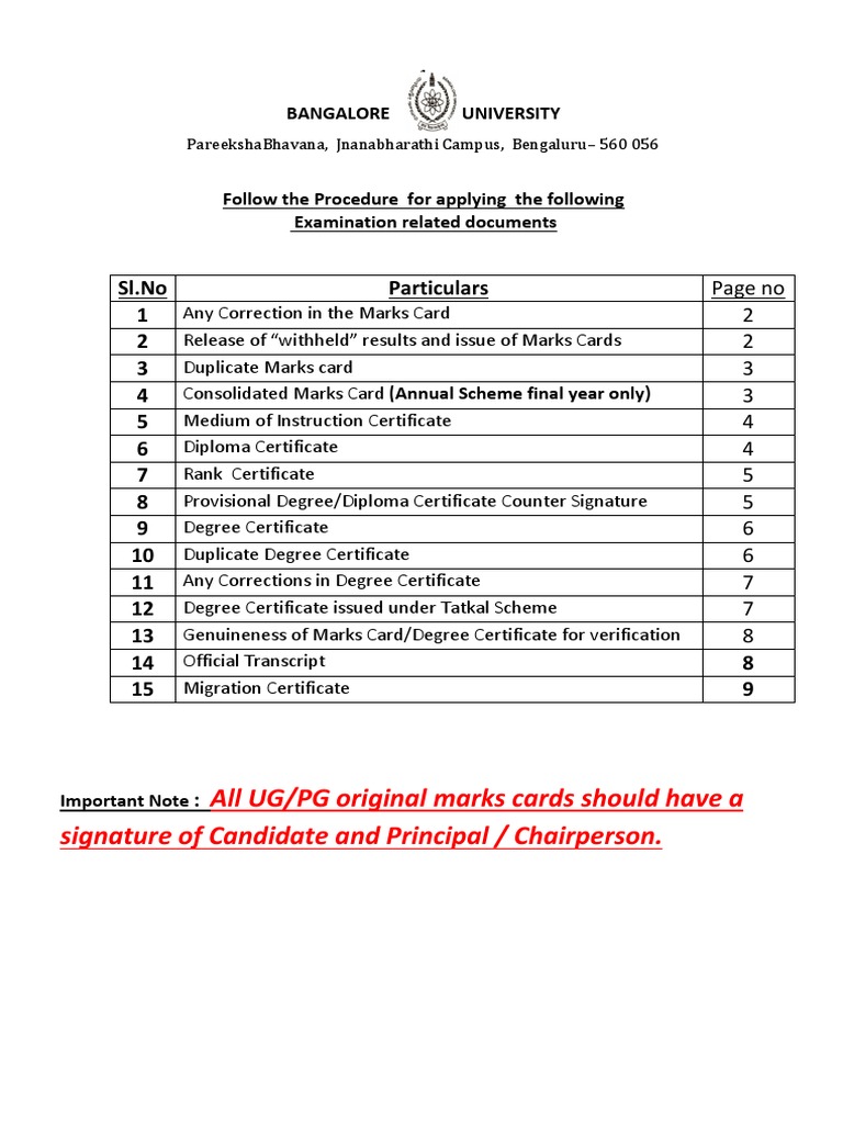 Procedure To Apply Various Documents PDF Notary Public Bangalore