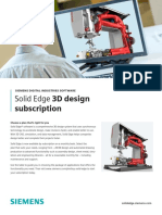 Siemens SW Solid Edge 3D Design Subscription Flyer PDF