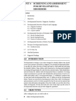 Unit-4 Screening and Assessment For Developmental Disorders