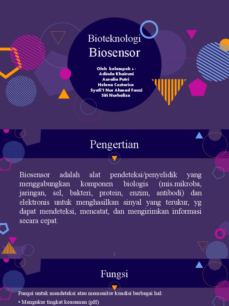 Biosensor: Fungsi dan Komponen | PDF