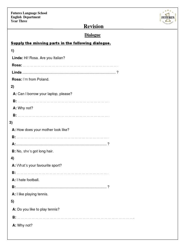Dialogue And Story Grade 3 Pdf