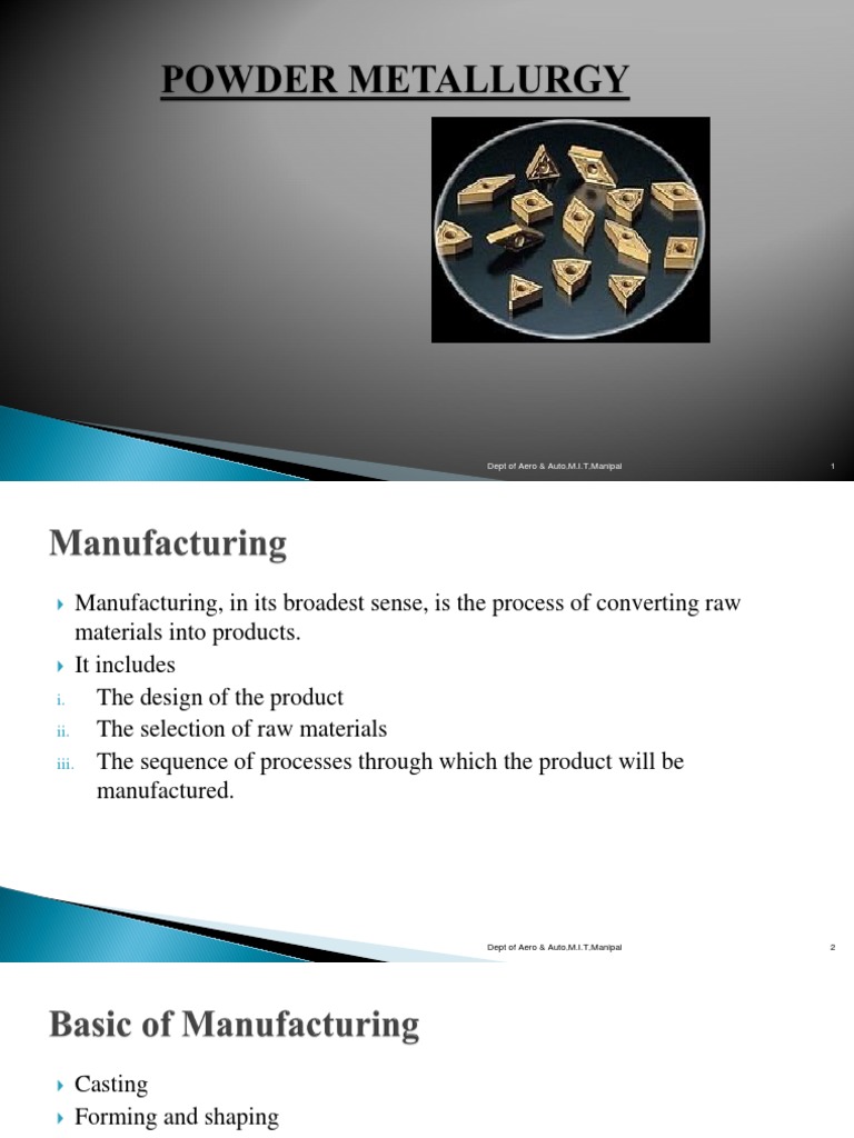 Powder Metallurgy | Download Free PDF | Sintering | Porosity