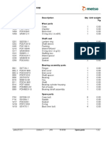 Part List PUMP HM75 FHC-S C4 TRB