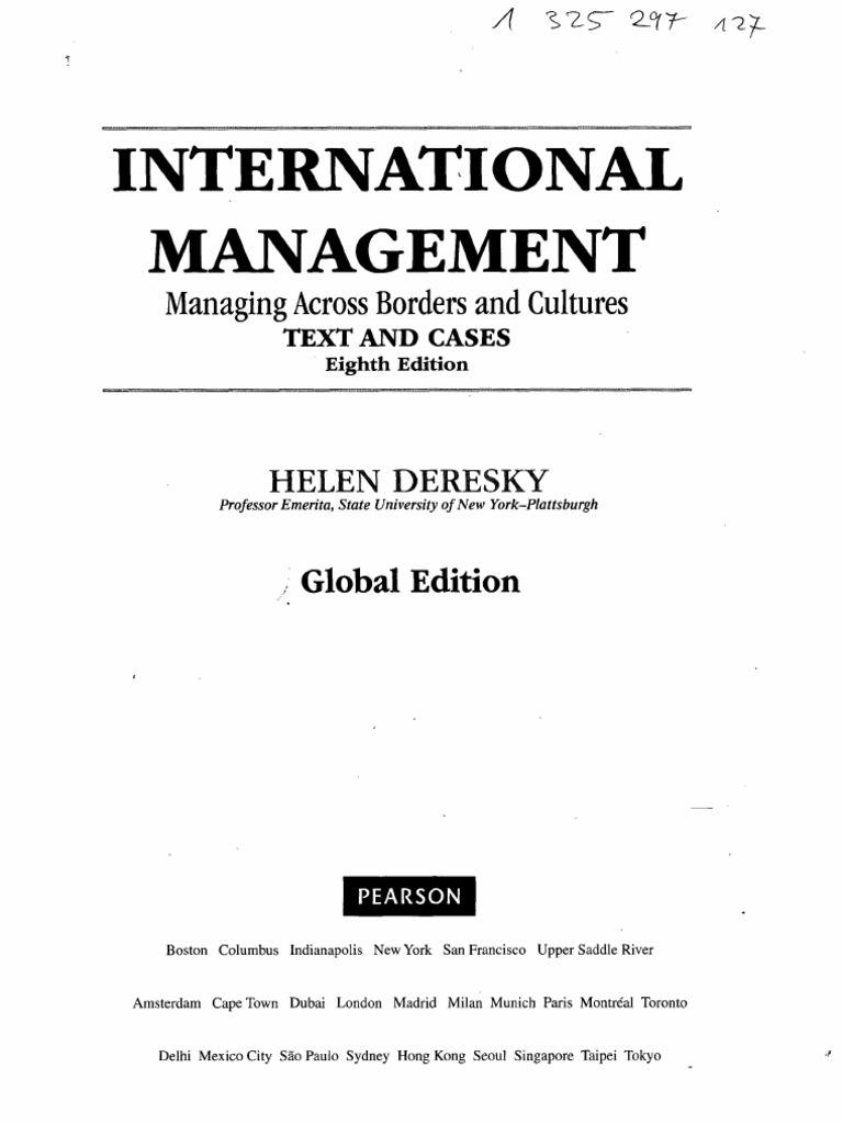 International Management Managing Across Borders A