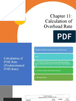 Chapter 11 Overhead Rate