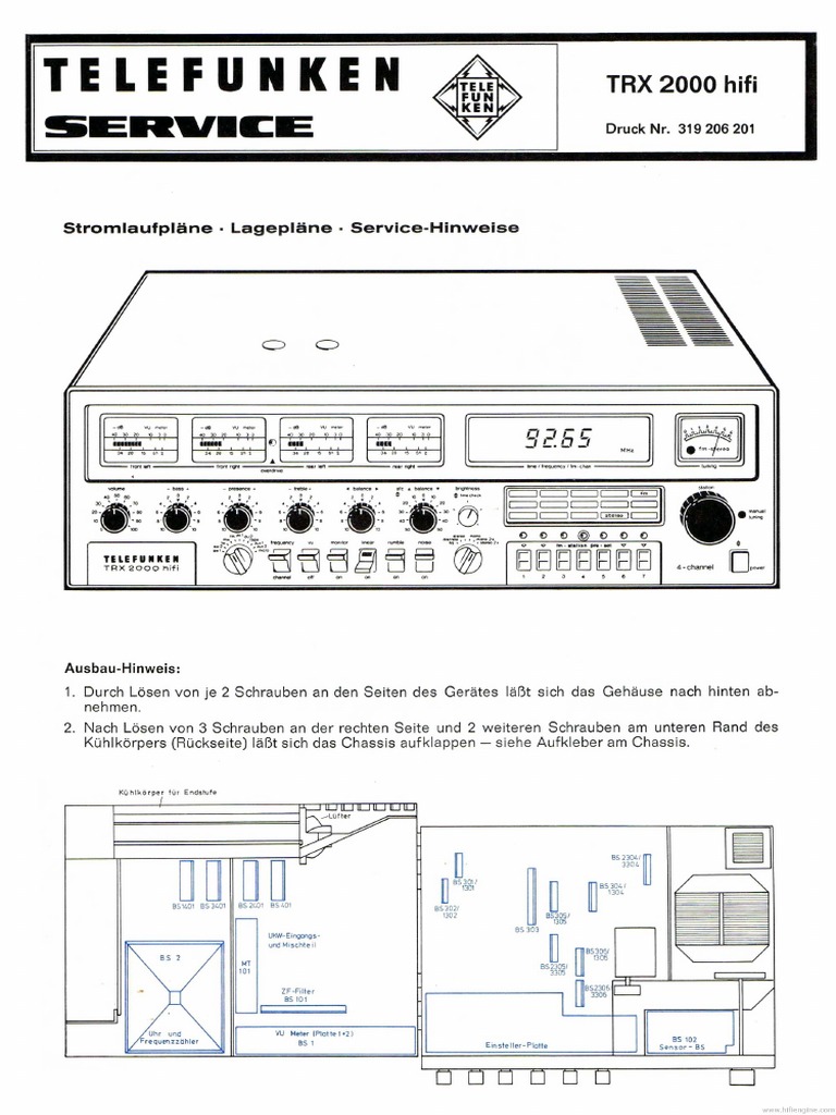 Hfe Telefunken TRX 2000 Service de | PDF