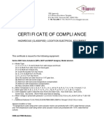 Certificate of Compliance FM Approval Certificate of Compliance For Series 2000 Valve Actuators Mpa MCP m2cp Bettis en 86548