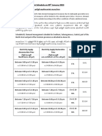 Demand Management Schedule On 09th Jan 2023