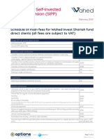 + Options - SIPP - Fee Schedule Wahed Invest Sharia Schemes