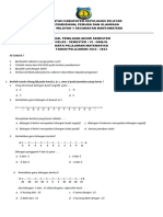 Soal Pas Matematika KLS 6