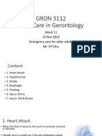 GRON3112 Basic Care in Gerontology L.9 Emergency Care For Older Adults Week 11 2022.11.15 PDF