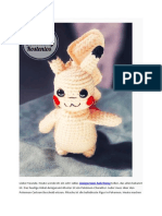 Pikachu Pokemon Haekeln PDF Amigurumi Anleitung Kostenlos