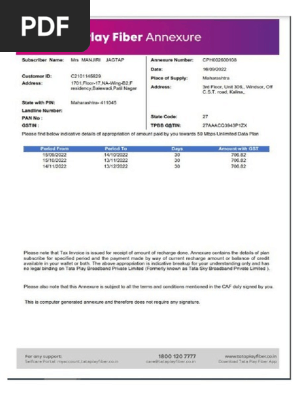 Monthly Bills