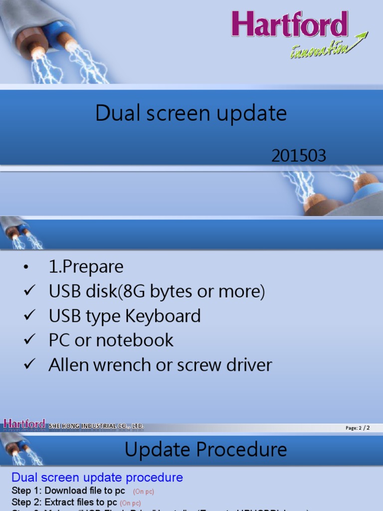 Dual Screen Software Update Guide | PDF | Usb Flash Drive | Booting