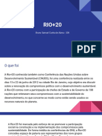 Rio+20: Conferência sobre Desenvolvimento Sustentável