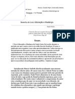 Resenha Paulo Freire