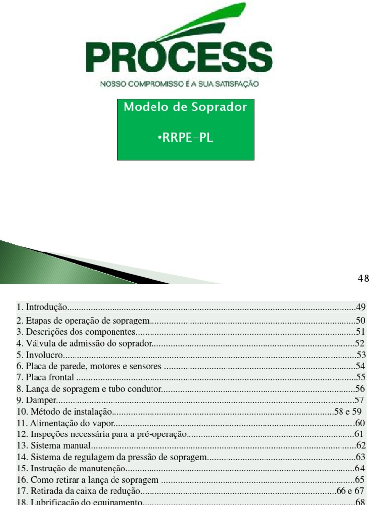 Soprador de Ar Industrial RRPE-PL | PDF | Caldeira | Motores