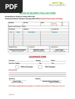 Pull Out Form | PDF