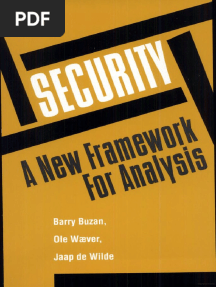 Buzan Waever and de Wilde 1998 Security