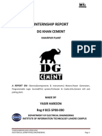 DG Cement Internship Report