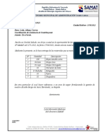 Memos 070-2022 Entrega de Materiales