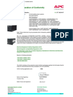 UKCA DoC 992-9417 UPSOnduleurs SURT8000