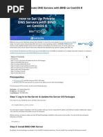 How To Set Up Private DNS Servers With BIND On CentOS 8