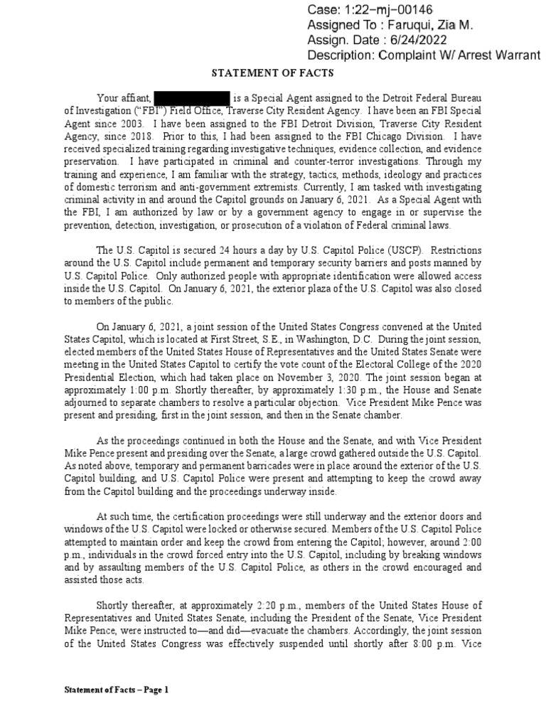 FBI Statement on January 6 Capitol Riot | PDF | Federal Bureau Of ...
