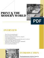 THE IMPACT OF PRINT: HOW TECHNOLOGY SHAPED CULTURES