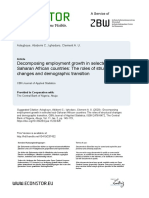 Decomposing Employment Growth in Selected Sub-Saharan African Countries: The Roles of Structural Changes and Demographic Transition