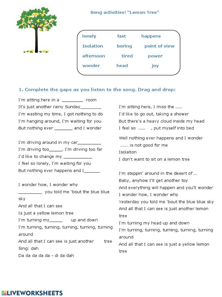 Lemon Tree | PDF