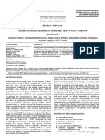 Review Article: Tooth Coloured Crowns in Pediatric Dentistry Tooth Coloured Crowns in Pediatric Dentistry - A Review