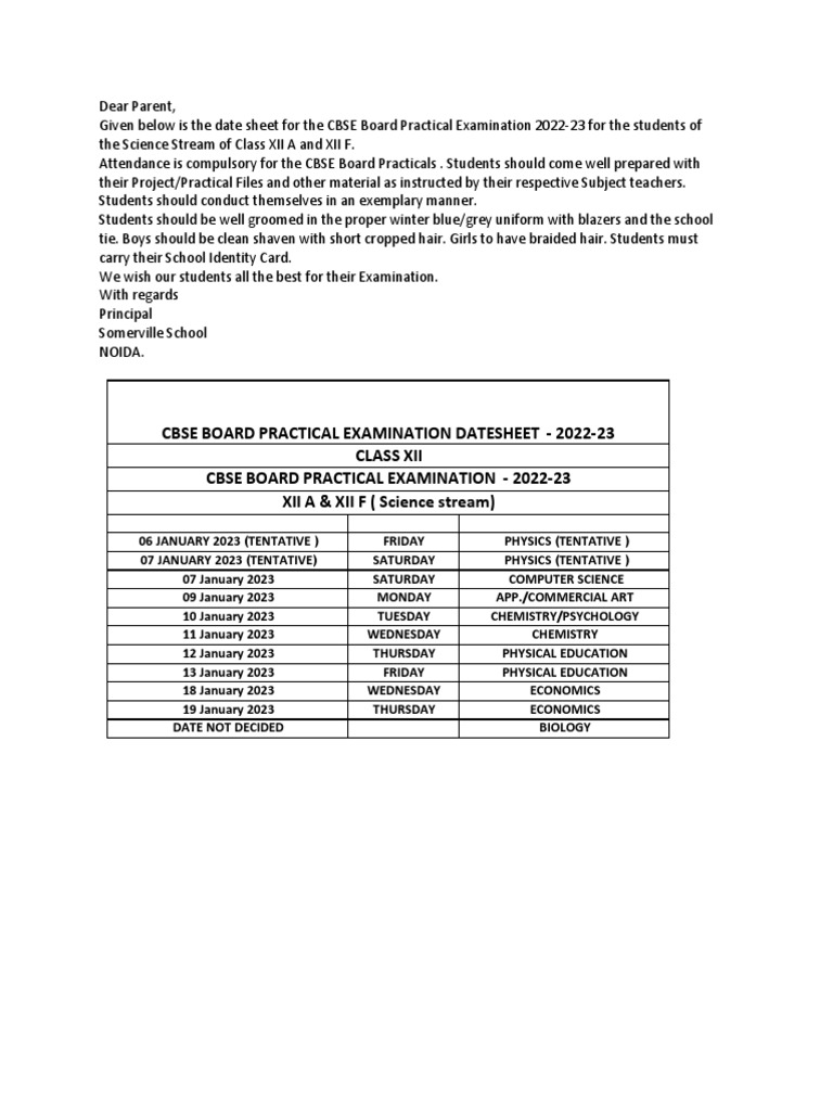 XII-A AND XII-F - Science Stream | PDF
