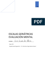 Escalas de Evaluación Geriátrica