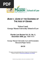 Bush v. Gore at the Dawning of the Age of Obama by Nelson Lund