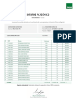 Informe académico curso resolviendo conflictos