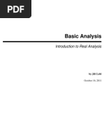 JiÅ Ã Lebl - Basic Analysis - Introduction To Real Analysis-Lulu - Com (2011)