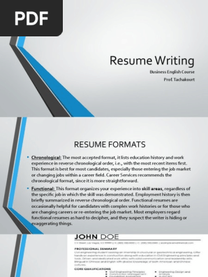 Resume Writing