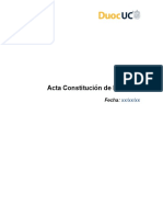 Acta de Constitución