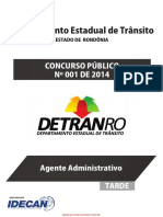 Concurso DETRAN RO oferece vaga de Agente Administrativo