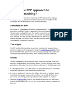 What Is The PPP Approach To Language Teaching