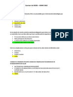 Examen de SEDES 2022 y 2021