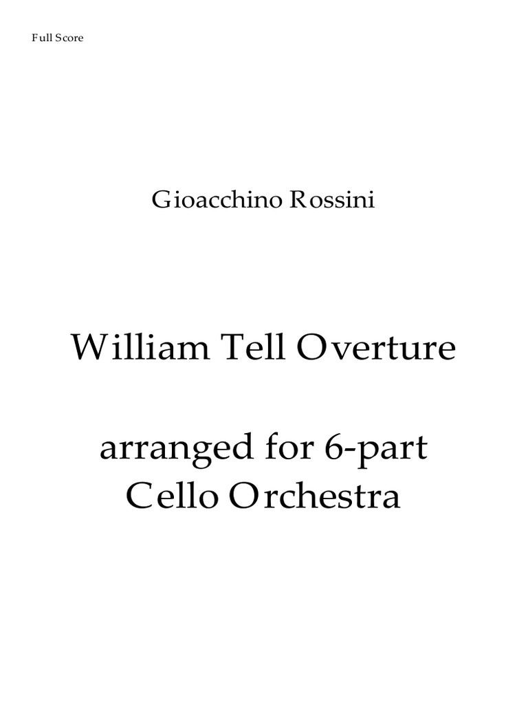 Imslp434038 Pmlp07234 Rossini William Tell Overture
