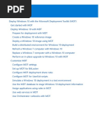 Deploy Windows 10 With The Microsoft DeploymentToolkit (MDT)