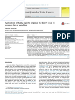 Application of Fuzzy Logic To Improve The Likert S