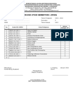 Kartu Rencana Studi Genap 8