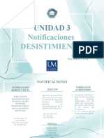 Notificaciones y Desistimiento