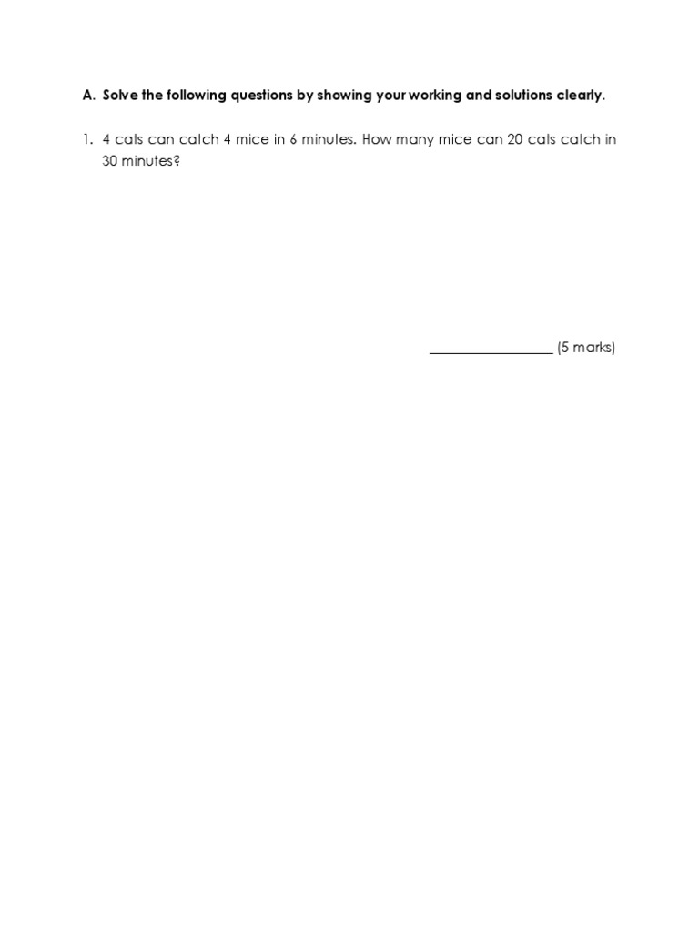 Qualifying Test Paper PDF